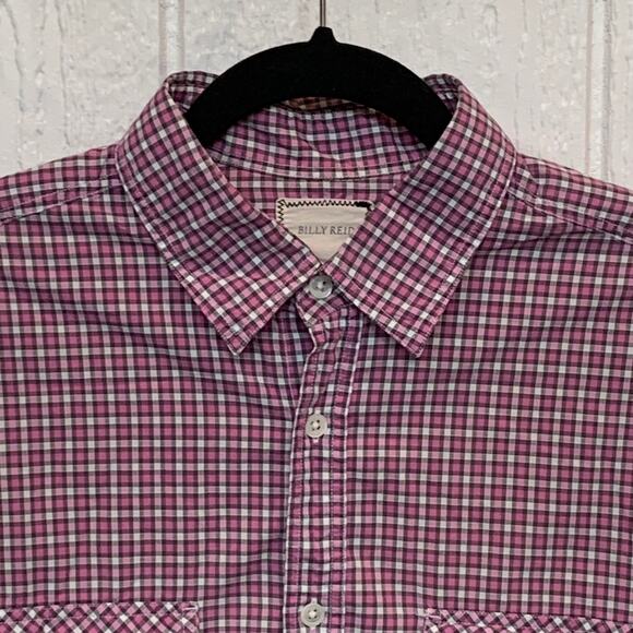 Lot‎ of 3 Billy Reid Sz M L/S B/F Plaid Cotton Shirts - Picture 3 of 12